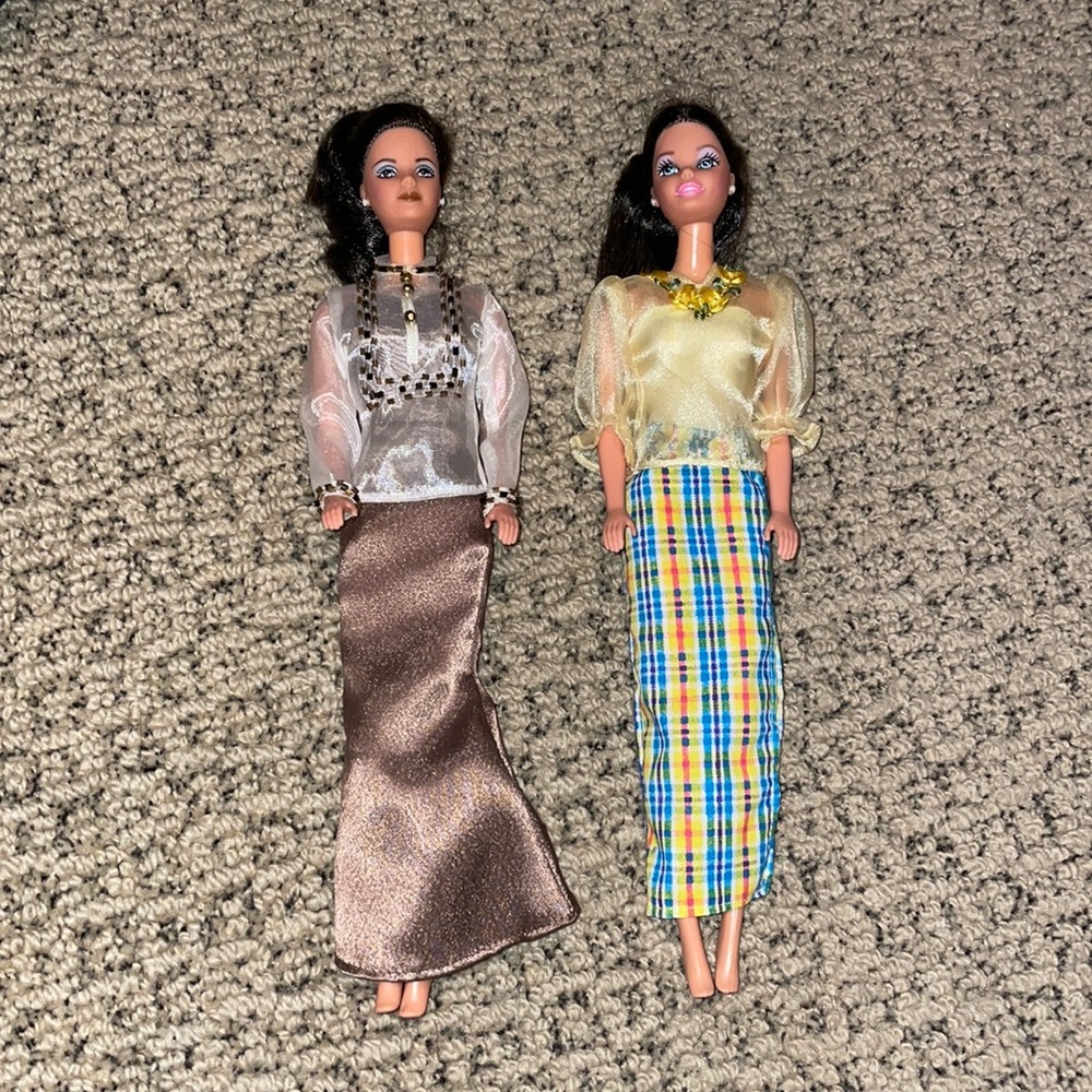 2 FILIPINO BARBIE DOLLS *RARE*
